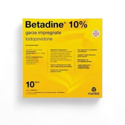 Betadine 10% Iodopovidone марлевые повязки с раствором йодоповідона 10 шт 1072 фото