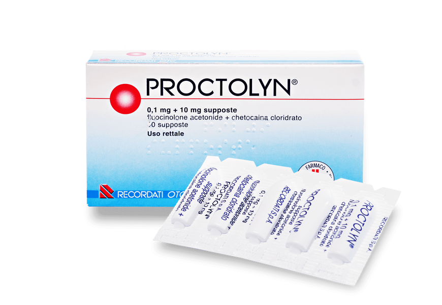 Свечи Proctolyn 0,1 мг + 10 мг Италия Проктолин 312 фото