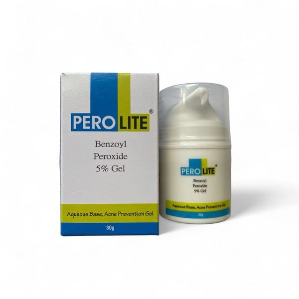 Терапевтичний гель від акне Perolite 5 gel 30г з дозатором Індія 1123 фото