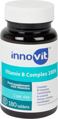 Добавка для загального функціонування організму Innovit комплекс вітамінів B 180 шт 850 фото