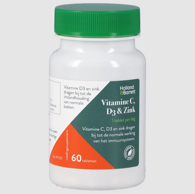 Добавка Holland & Barrett Витамин С, D3 и цинк 685 фото