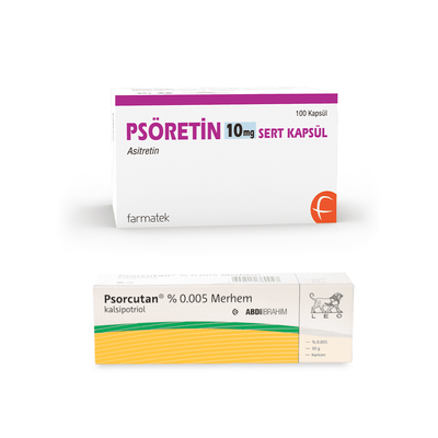 Терапевтический курс от псориаза Псоретин 10 мг и мазь Псоркутан 950 фото