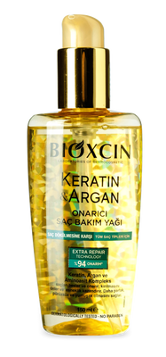 Масло для повреждённых волос Bioxcin Keratin & Argan Биоксин 641 фото