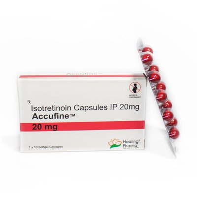 Изотре-тиноин Роак-кутан Accufine 20 мг 10 капсул 867 фото