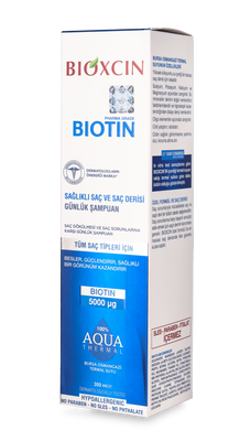 Біоксин Біотин 5000 мкг Шампунь (Bioxcin Biotin Tablet 5000 Mg Biotin Şampuan), 300 мл 482 фото