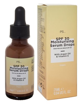 Зволожуююча сироватка SPF 30 з аргановим маслом та вітаміном Е SPF 30 Moisturising Serum Drops with Argan oil and Vitamin E Ps... 500 фото