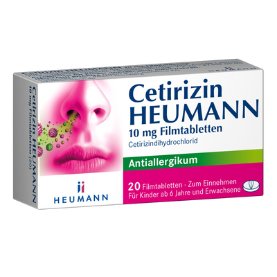 Антигистаминный препарат Cetirizin Heumann 10 mg Filmtabletten 723 фото