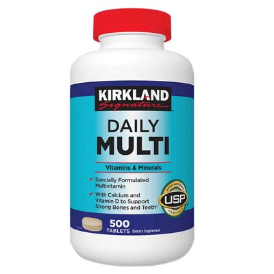 Kirkland Daily Multi загальнозміцнюючий повний комплекс вітамінів 500 шт США 141 фото
