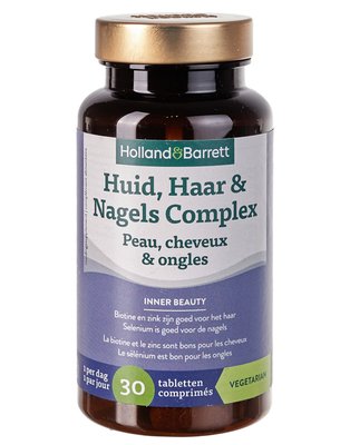 Холланд і Барретт Комплекс для шкіри волосся і нігтів (Holland & Barrett Huid Haar & Nagels Complex) 30 таб 535 фото