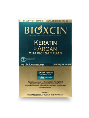 Bioxcin Argan & Keratin Біоксин Арган натуральний лікувальний шампунь проти випадіння волосся 300 мл 623 фото
