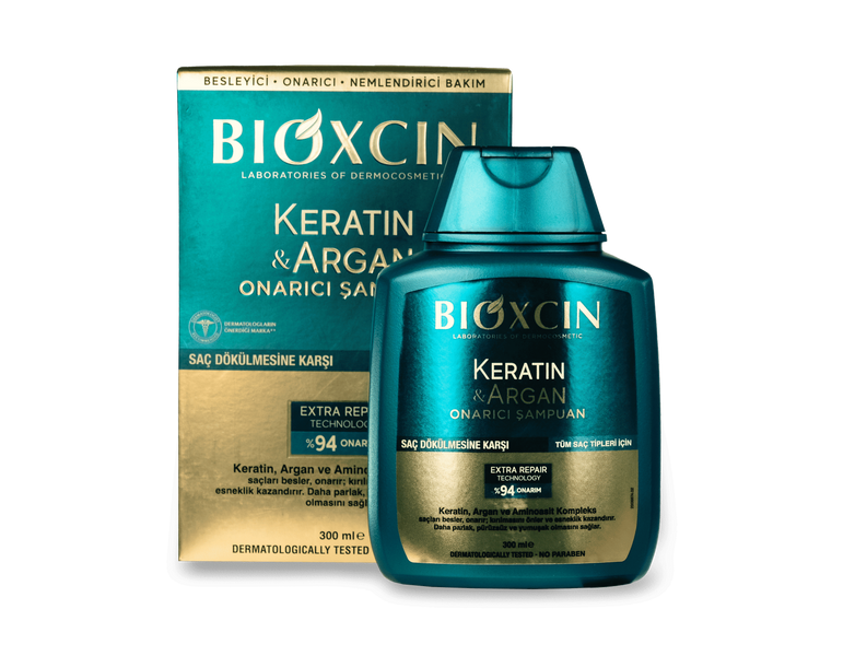 Bioxcin Argan & Keratin Биоксин Арган натуральный лечебный шампуньпротив выпадения волос 300 мл Bioxsine 623 фото