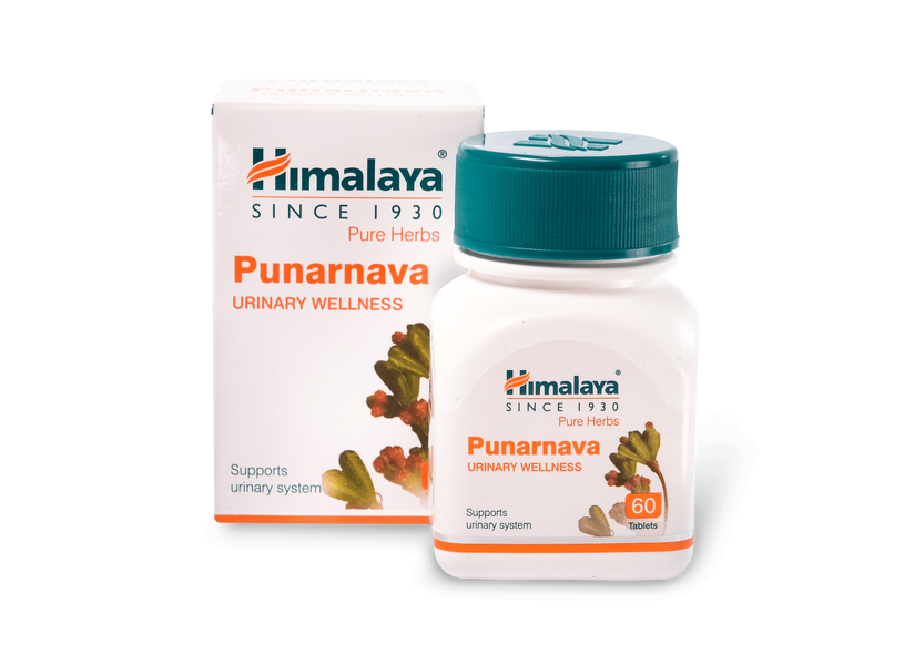 Противовоспалительное средство на натуральной основе для почек PUNARNAVA (60CAP) HIMALAYA, ПУНАРНАВА 344 фото