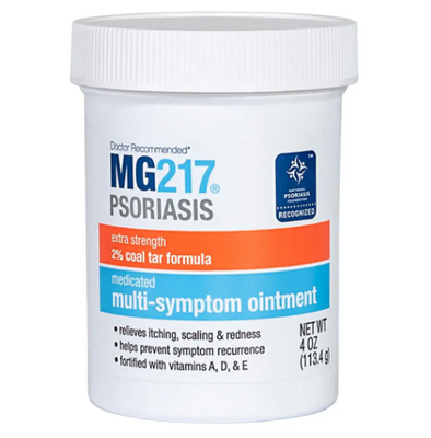 Мазь від псоріазу та себореї MG217 Psoriasis Ointment 2% Coal Tar 113.4 г 801 фото