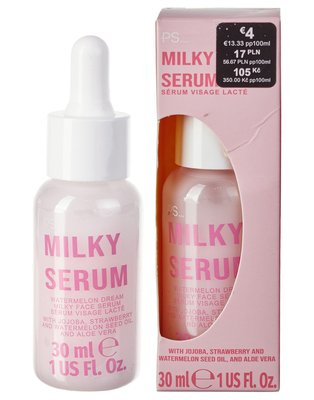 Молочна сироватка для обличчя з маслом жожоба, полуниці та насіння кавуна PS Milky Face Serum Ps 553 фото